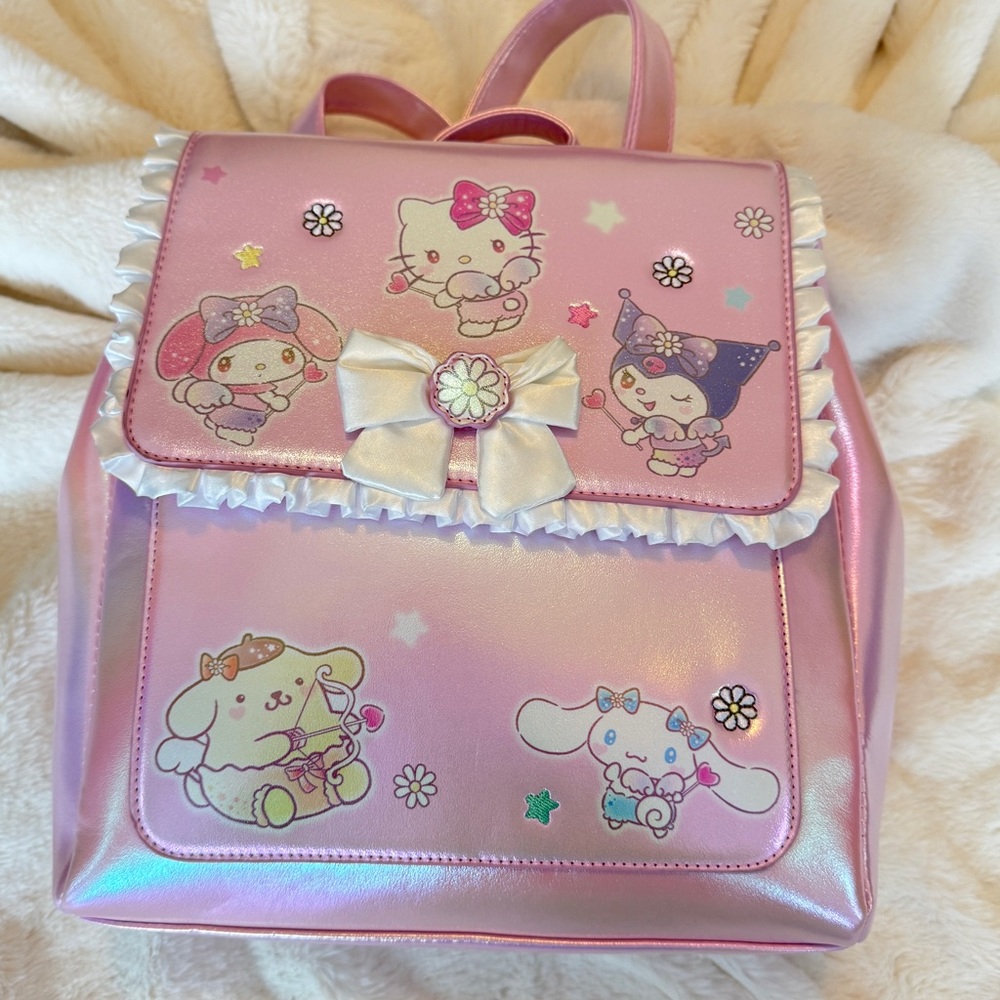 Brand new hello kitty backpack pastel iredescent